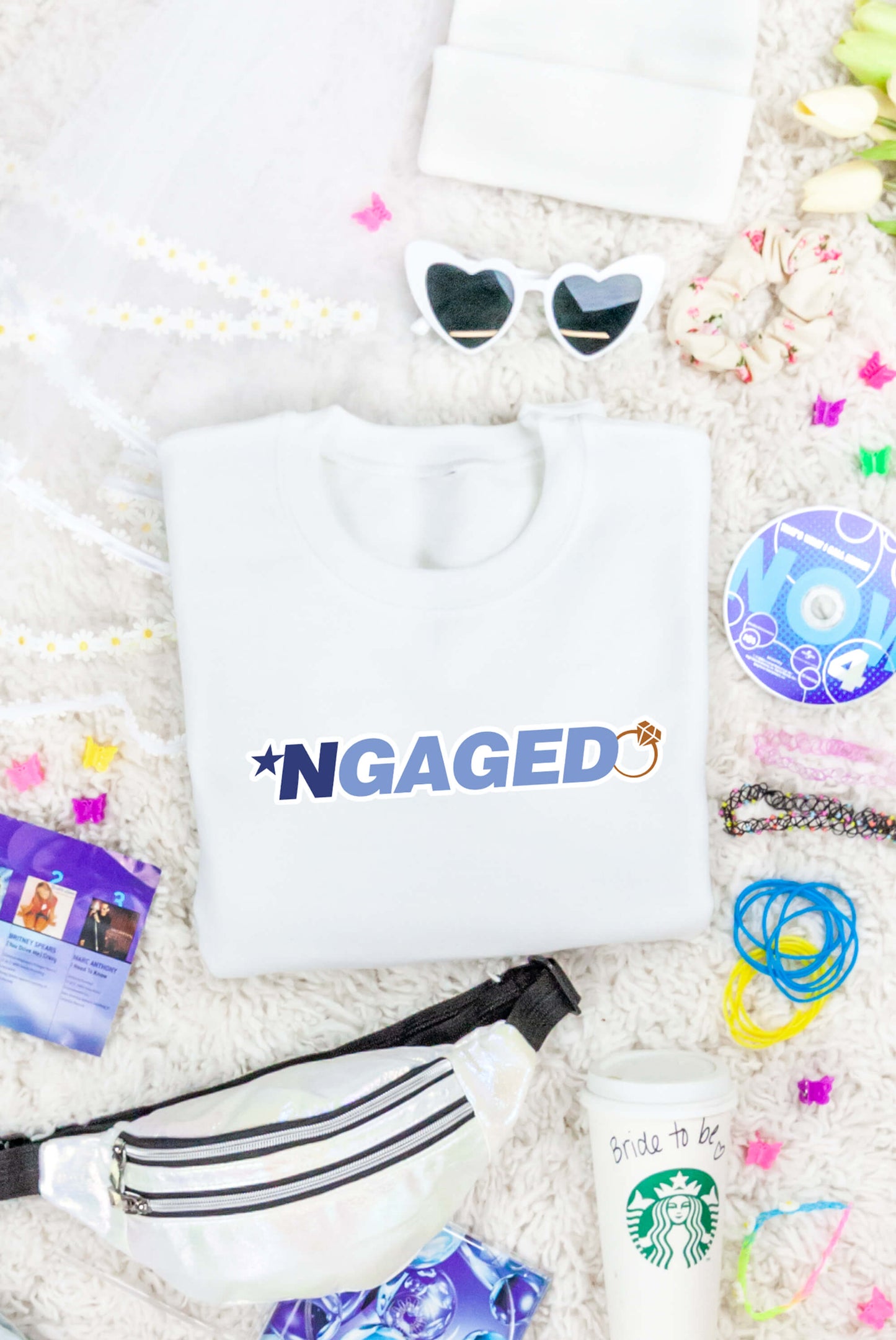 *NGAGED | Sweatshirt ByeByeBye – Pour votre enterrement de vie de jeune fille ultime sur le thème des boys bands !