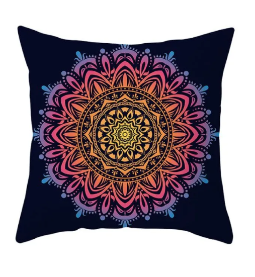 Housse de coussin de canapé Mandala douce
