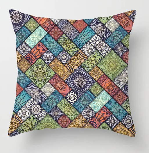 Housse de coussin de canapé Mandala douce