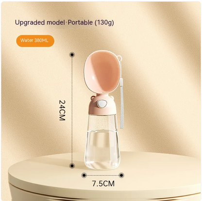 Bouteille d’eau portable avec distributeur et gamelle pour chiens et animaux de compagnie, idéale pour les voyages