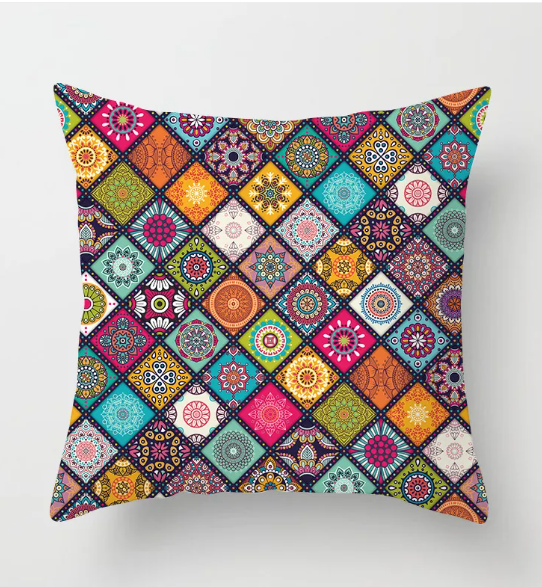 Housse de coussin de canapé Mandala douce