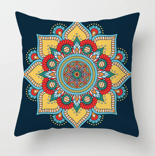 Housse de coussin de canapé Mandala douce
