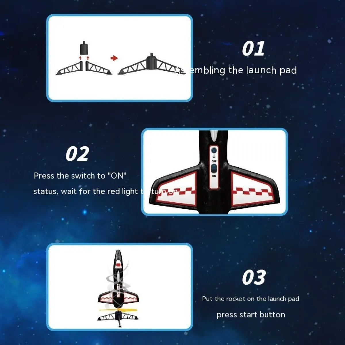 Jouet Lance-Fusée Électrique pour Enfants avec Parachute – Modèle de Fusée d’Exploration Spatiale pour Jeux en Plein Air