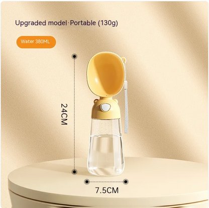Bouteille d’eau portable avec distributeur et gamelle pour chiens et animaux de compagnie, idéale pour les voyages