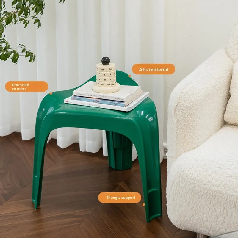 Nordic Ottoman Vintage Household Low Stool Shoe Changing Stool Home Door Living Room Stackable Small Stool Creative Bench