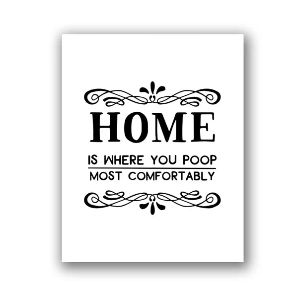 Bathroom Wall Art Decor Funny Bathroom Signs Posters and Prints Modern Minimalist Canvas Painting WC Toilet Room Decor