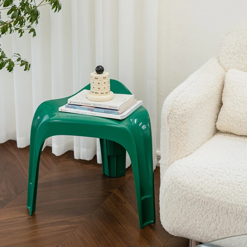 Nordic Ottoman Vintage Household Low Stool Shoe Changing Stool Home Door Living Room Stackable Small Stool Creative Bench