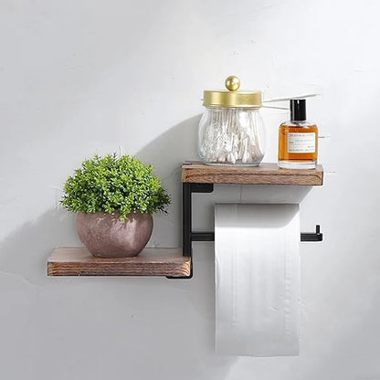 1pcs Wooden Paper Towel Holder Space Saving Countertop Organizer with Vertical Paper Towel Storage for Kitchen and Bathroom