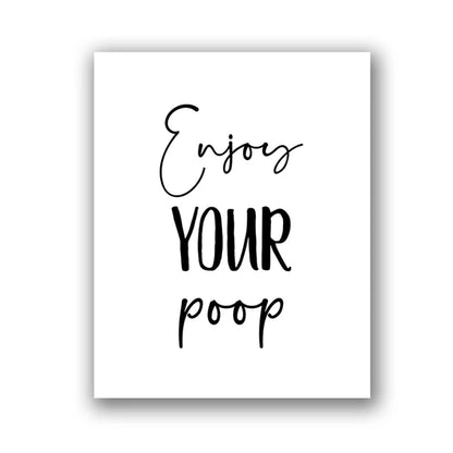 Bathroom Wall Art Decor Funny Bathroom Signs Posters and Prints Modern Minimalist Canvas Painting WC Toilet Room Decor