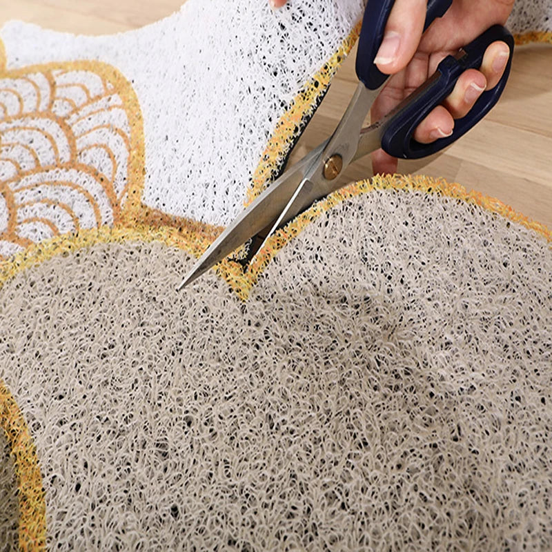 Door Mat Outdoor for Home Entrance Brown Non-Slip Welcome Mats Outdoor Indoor for Entryway, Low Profile Floor Front Doormat