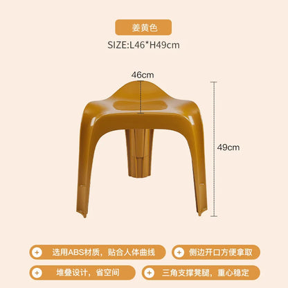 Nordic Ottoman Vintage Household Low Stool Shoe Changing Stool Home Door Living Room Stackable Small Stool Creative Bench