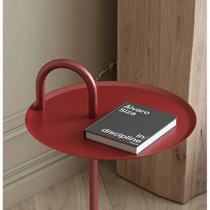 Nordic Modern Side Table with Stone Base Luxury Living Room End Table Creative Stable Sofa Corner Desk Metal Coffee Table