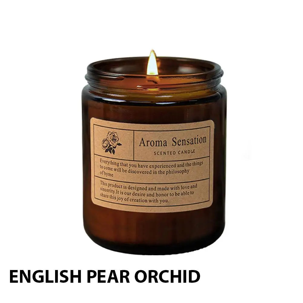 Luxury Glass Cup Aromatherapy Candle | Smokeless Scented Candle for Home Decoration Birthday or Valentine's Day Gift