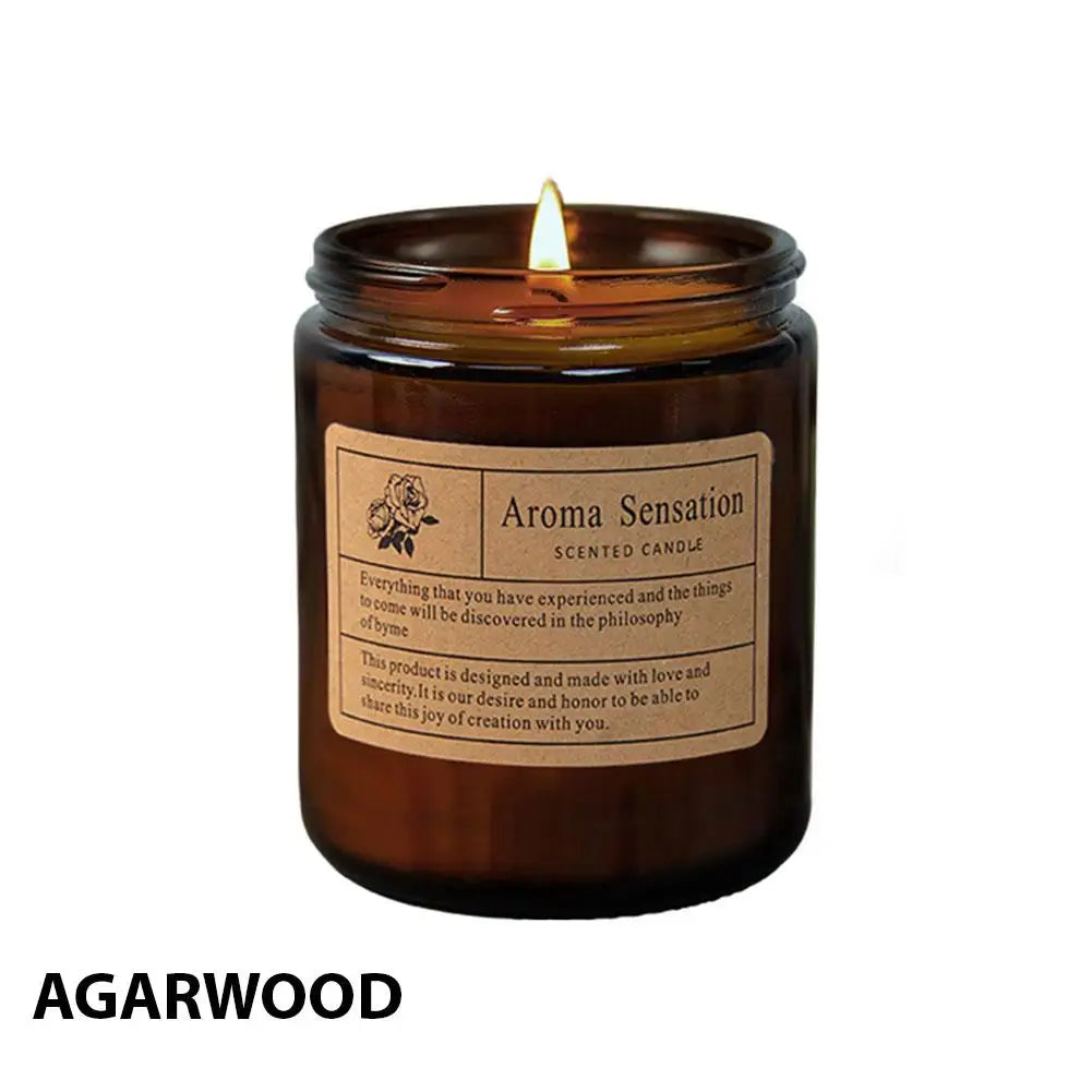 Luxury Glass Cup Aromatherapy Candle | Smokeless Scented Candle for Home Decoration Birthday or Valentine's Day Gift