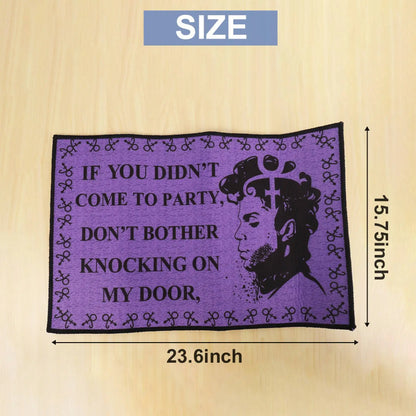 AFOURT-Funny Door Floor Mat Entrance Front Doormat - If You Didn't Come To Party Don't Bother Knocking On My Door