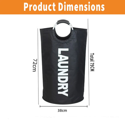 Extra-Large Waterproof Laundry Basket with Padded Handle - Foldable, Multi-Purpose Storage for Bathroom, Laundry Room, Balcony