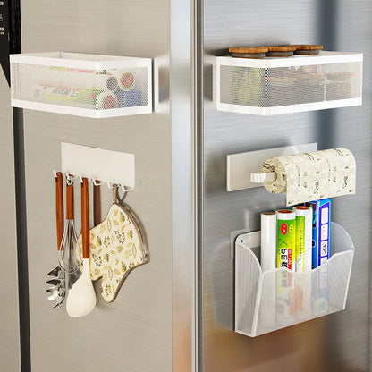 Magnetic Spice Rack, Easy To Install on The Side of Refrigerator/Space Saving Kitchen Organization Shelf Organizer for Cabinet