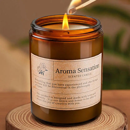 Luxury Glass Cup Aromatherapy Candle | Smokeless Scented Candle for Home Decoration Birthday or Valentine's Day Gift