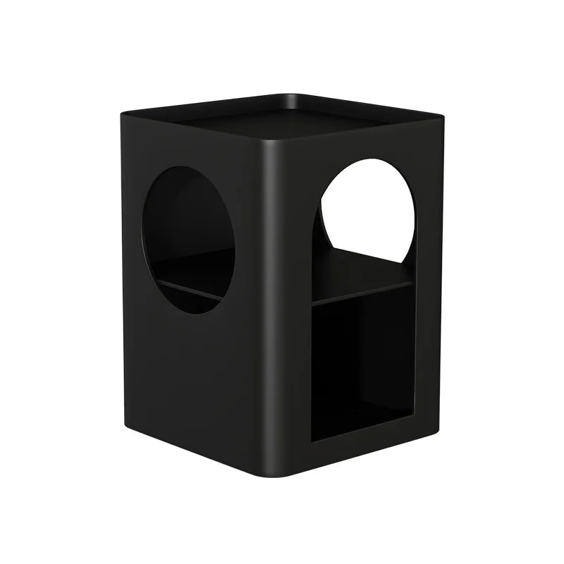 Modern Minimalist Iron Side Table Square Living Room Corner Small Creative Cabinet Elegant Bedside Table