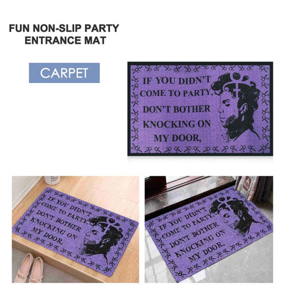 AFOURT-Funny Door Floor Mat Entrance Front Doormat - If You Didn't Come To Party Don't Bother Knocking On My Door