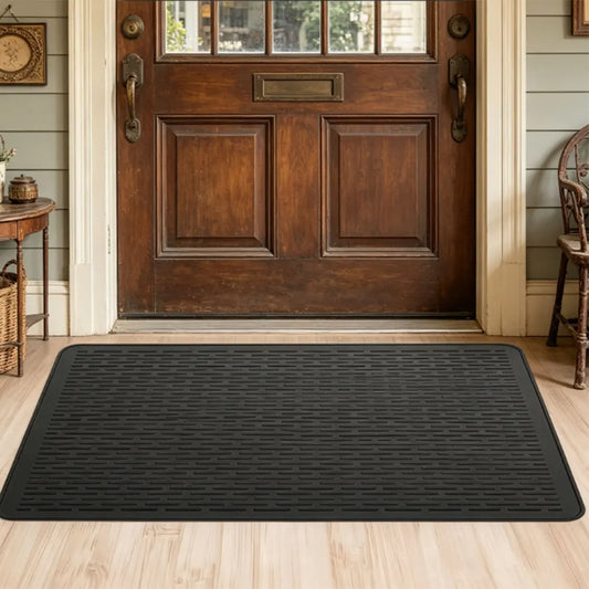 Waterproof Doormat Rubber Indoor Outdoor Door Mats 92x52cm 86x56cm Doormat Outdoor Entrance Non Slip Mat For Patio Proch Outside