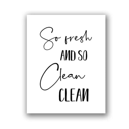 Bathroom Wall Art Decor Funny Bathroom Signs Posters and Prints Modern Minimalist Canvas Painting WC Toilet Room Decor