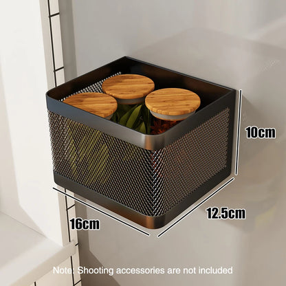 Magnetic Spice Rack, Easy To Install on The Side of Refrigerator/Space Saving Kitchen Organization Shelf Organizer for Cabinet