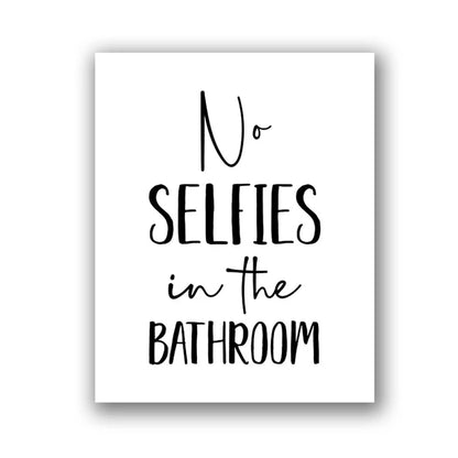 Bathroom Wall Art Decor Funny Bathroom Signs Posters and Prints Modern Minimalist Canvas Painting WC Toilet Room Decor