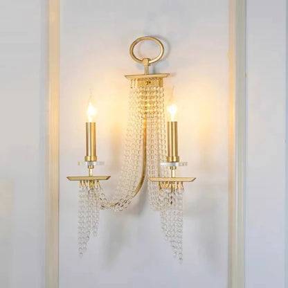 Luxury Candle Chandelier Romantic Crystal Hanging Lamp For Villa Dining Room Bedroom Indoor Decor Art Living Room Pendant Lamp