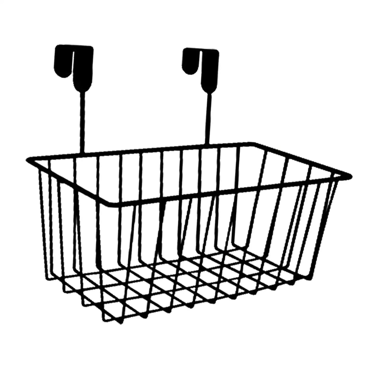 Grid Storage Baskets with Hooks, Over Cabinet Door Organizer,Wire Basket Hanging Cabinet Door Organizer Wire Basket Storage Pant