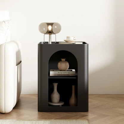 Modern Minimalist Iron Side Table Square Living Room Corner Small Creative Cabinet Elegant Bedside Table