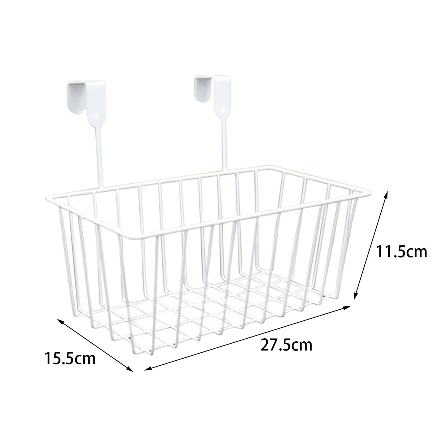 Grid Storage Baskets with Hooks, Over Cabinet Door Organizer,Wire Basket Hanging Cabinet Door Organizer Wire Basket Storage Pant