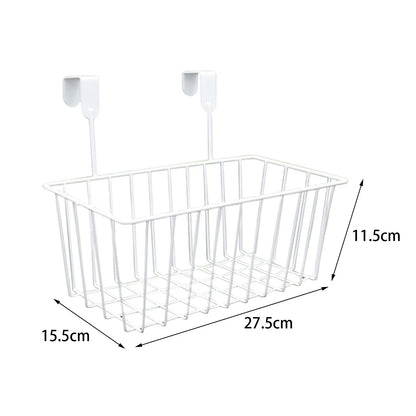 Grid Storage Baskets with Hooks, Over Cabinet Door Organizer,Wire Basket Hanging Cabinet Door Organizer Wire Basket Storage Pant