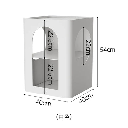 Modern Minimalist Iron Side Table Square Living Room Corner Small Creative Cabinet Elegant Bedside Table
