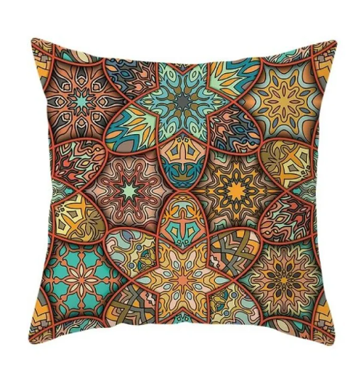 Housse de coussin de canapé Mandala douce