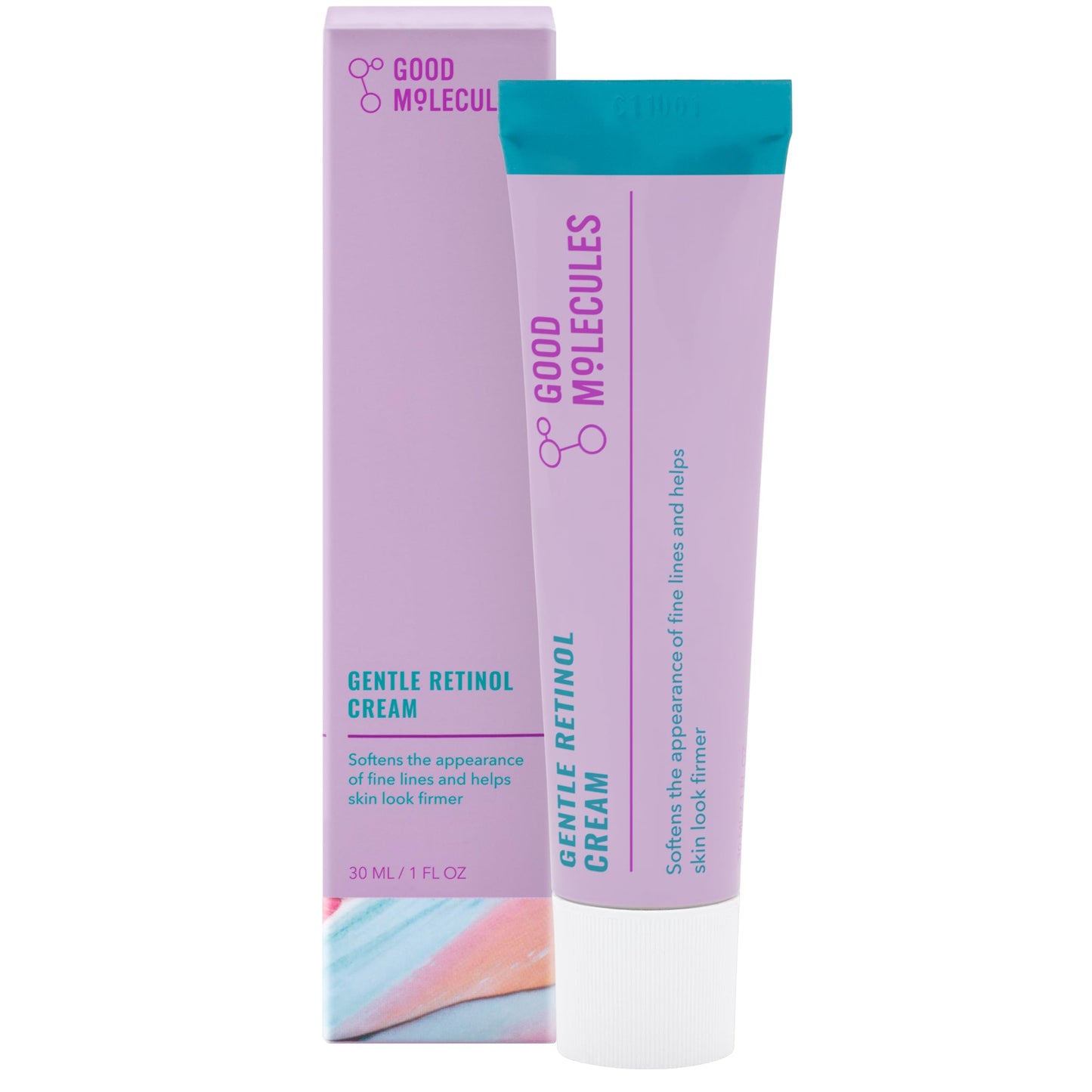 Good Molecules Gentle Retinol Cream – Crème de nuit au rétinol et bakuchiol – Cible les ridules, les pores dilatés et les imperfections – Soin anti-âge pour le visage