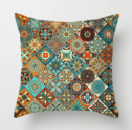 Housse de coussin de canapé Mandala douce