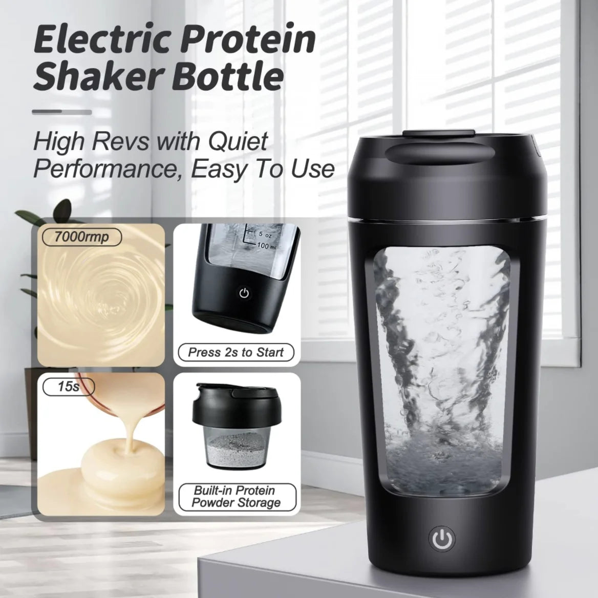 Shaker Électrique Portable pour Protéines Whey