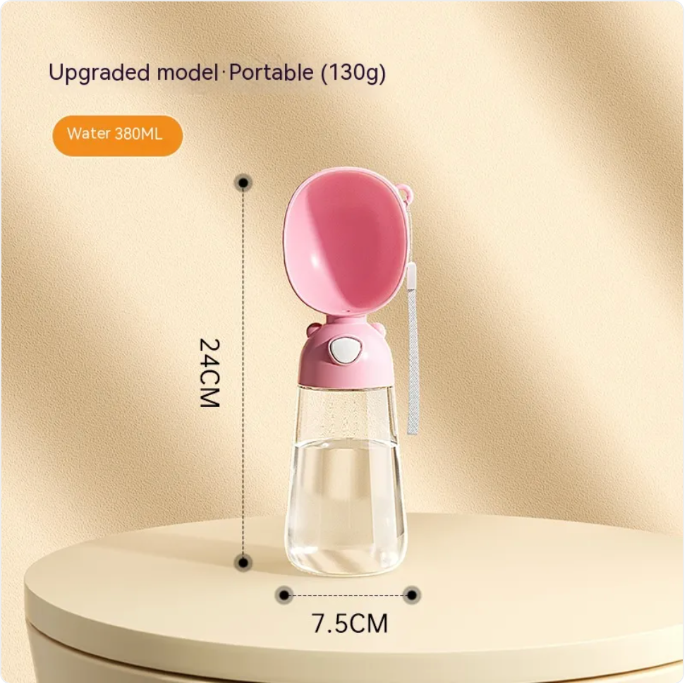 Bouteille d’eau portable avec distributeur et gamelle pour chiens et animaux de compagnie, idéale pour les voyages